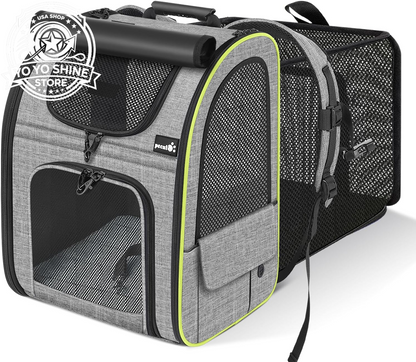 Cat Backpack Expandable, Cat Backpack for Cat with Breathable Window