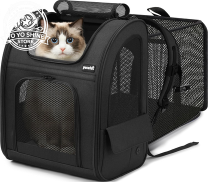 Cat Backpack Expandable, Cat Backpack for Cat with Breathable Window