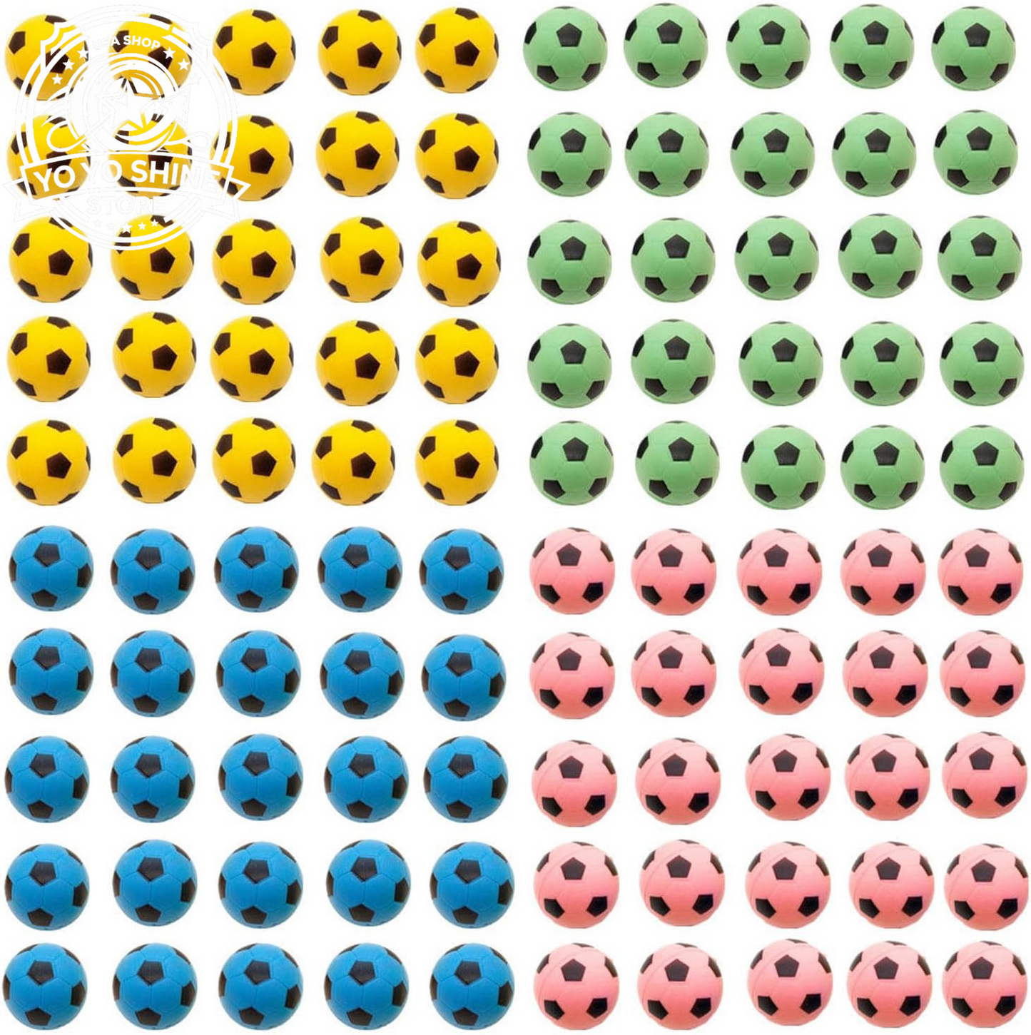 Foam Soccer Balls Cat Toys - Pack of 12