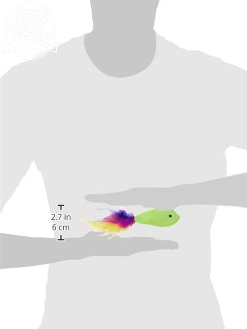 (3 Count) Fish Flop Crinkle Catnip Cat Toys - Multi Color, 3 Count