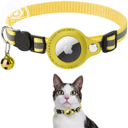 CAT GPS Tracking Collar with Quick-Release Fastener and Reflective Design for Improved Nighttime Visibility