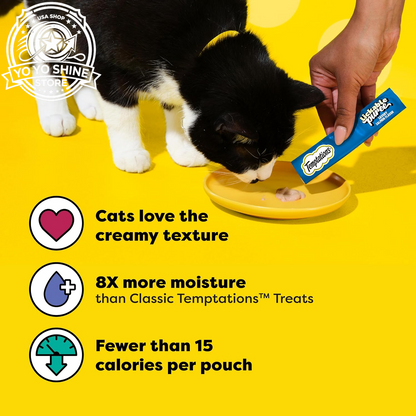 Creamy Puree Lickable Cat Treats, Salmon, 24 Count