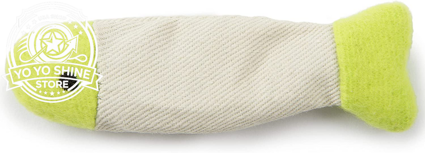 (3 Count) Fish Flop Crinkle Catnip Cat Toys - Multi Color, 3 Count