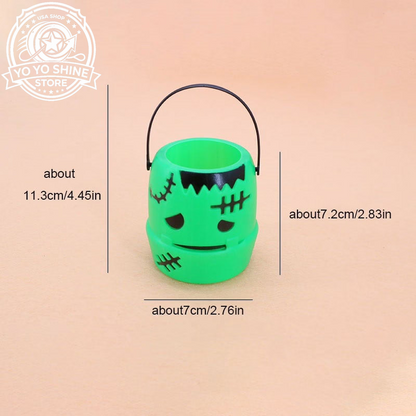 Halloween,Halloween Decorations ,Halloween Party Decorations,Halloween Pumpkin Bucket, Pumpkin Candy Bucket Plastic Lantern Bucket for Halloween Party Decorations Party Favors Purple