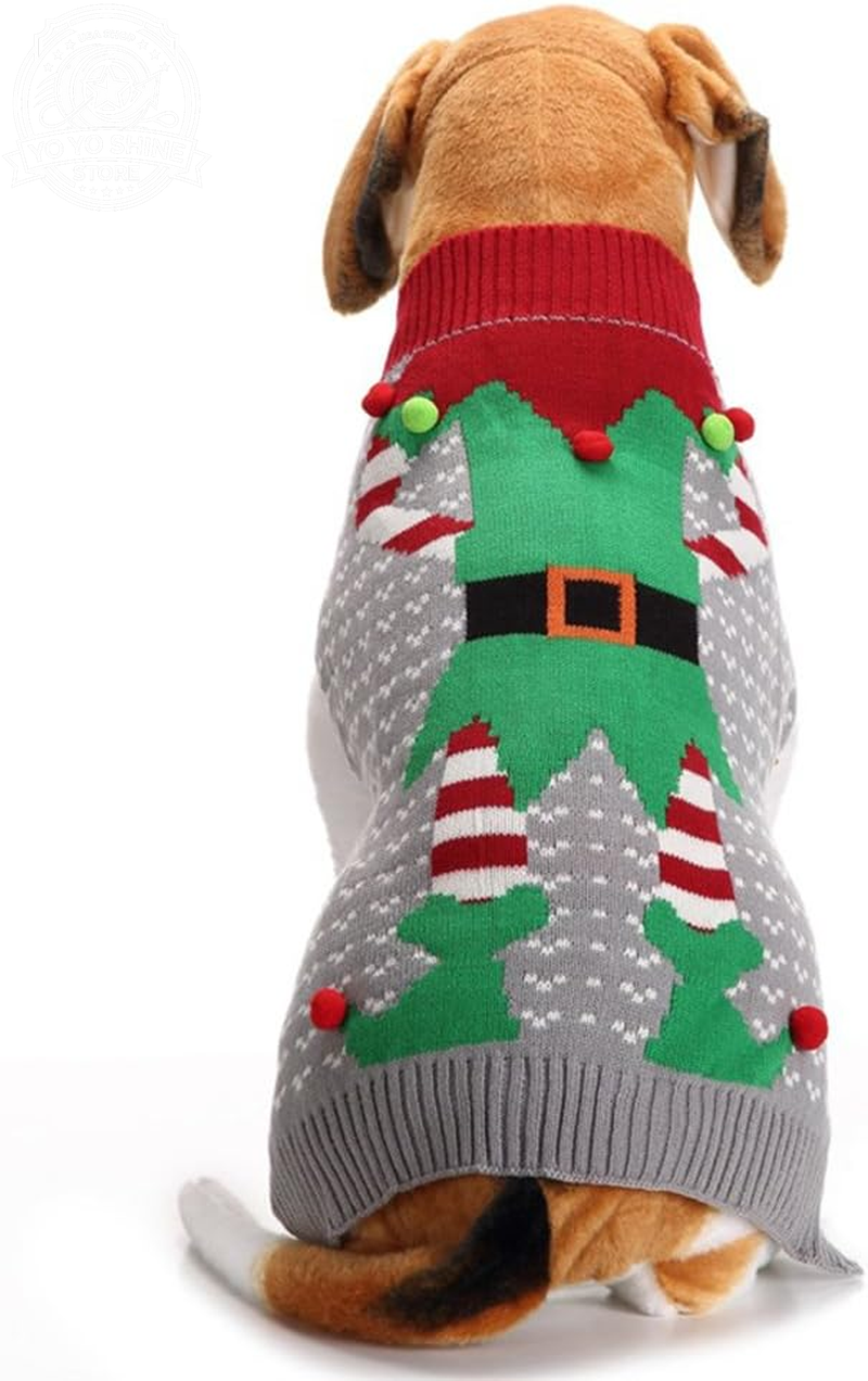 Dog Snow Sweater - Snowman Holiday Pet Clothes for Small Dogs and Cats - Christmas Xmas New Year (Snowman, M)
