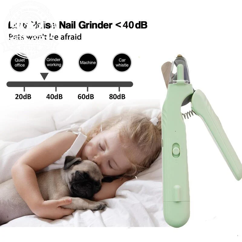 2 in 1 Pet Nail Clippers with Led Light Dog Cat Special Blood Line Scissors Multifunction Animals Paw Nail Trimmer Pet Supplies