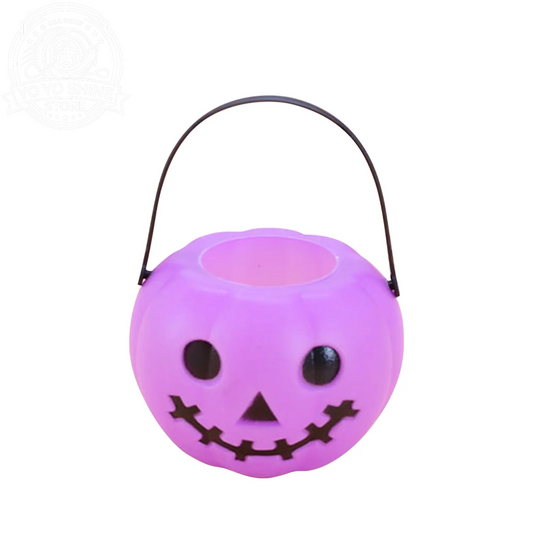 Halloween,Halloween Decorations ,Halloween Party Decorations,Halloween Pumpkin Bucket, Pumpkin Candy Bucket Plastic Lantern Bucket for Halloween Party Decorations Party Favors Purple